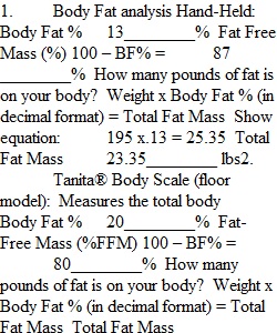 Body Composition Lab